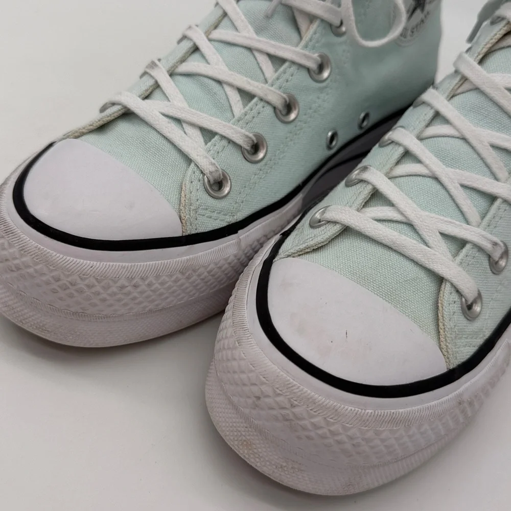 Converse Chuck Taylor All Star Lift Hi Platform Women's Size 7 Light Mint